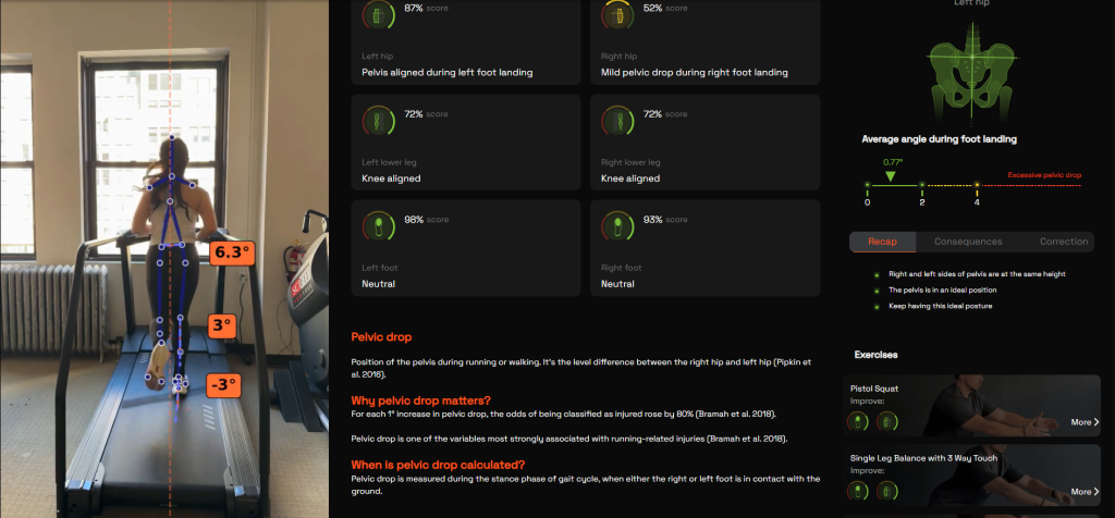 Running analysis at Paspa Physical Therapy in Manhattan, NY.