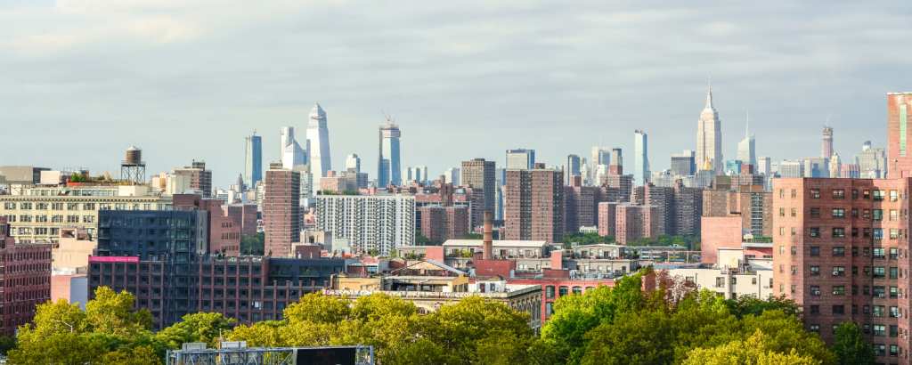 Murray Hill, New York skyline.