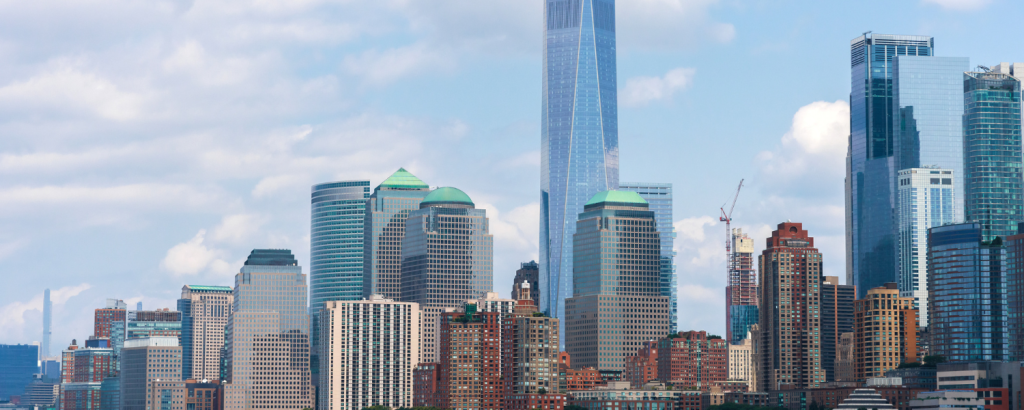 West Village, New York skyline.